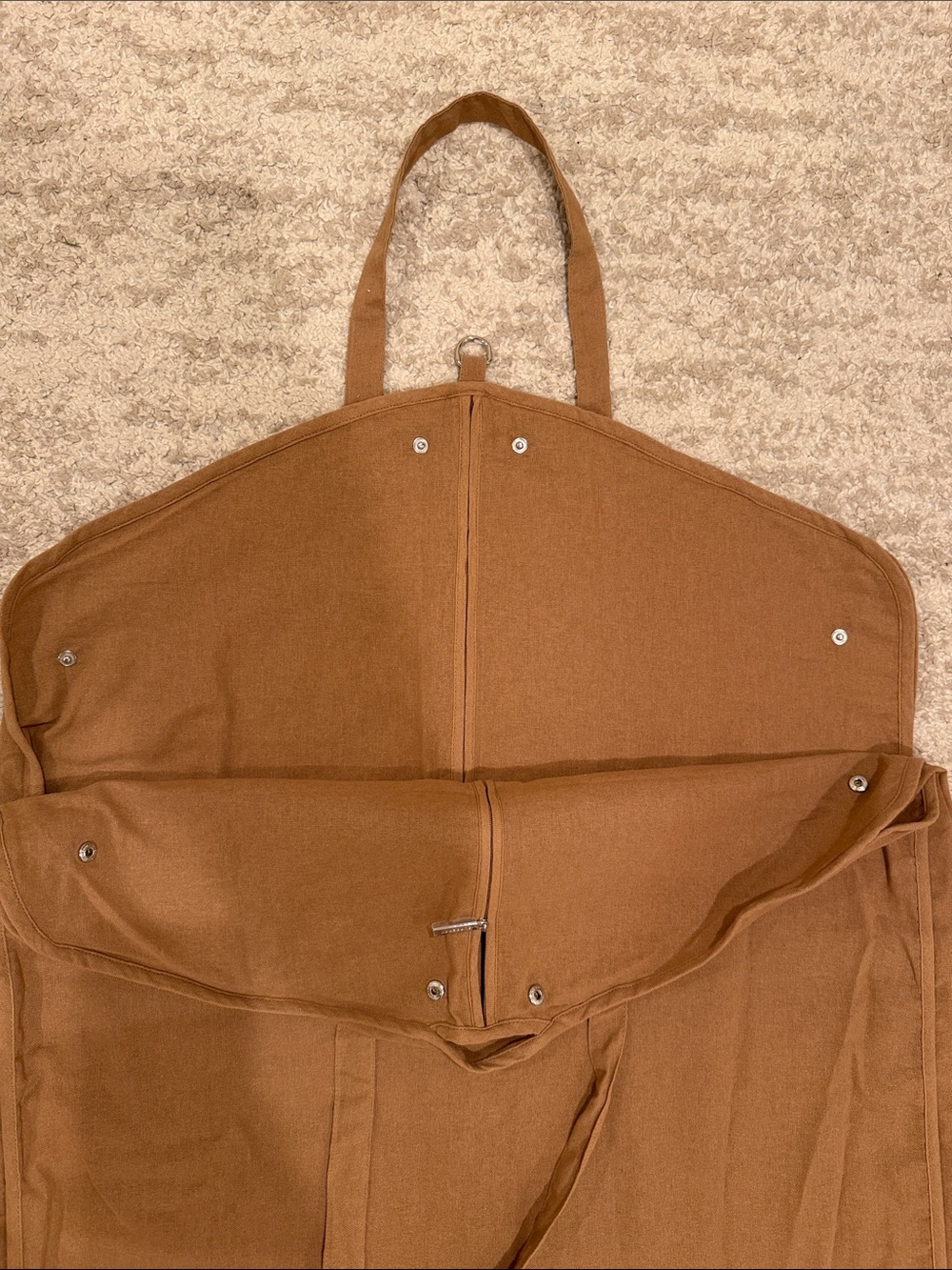 Burberry Brown Canvas Garment Bag with Top Handles - Picture 6 of 13